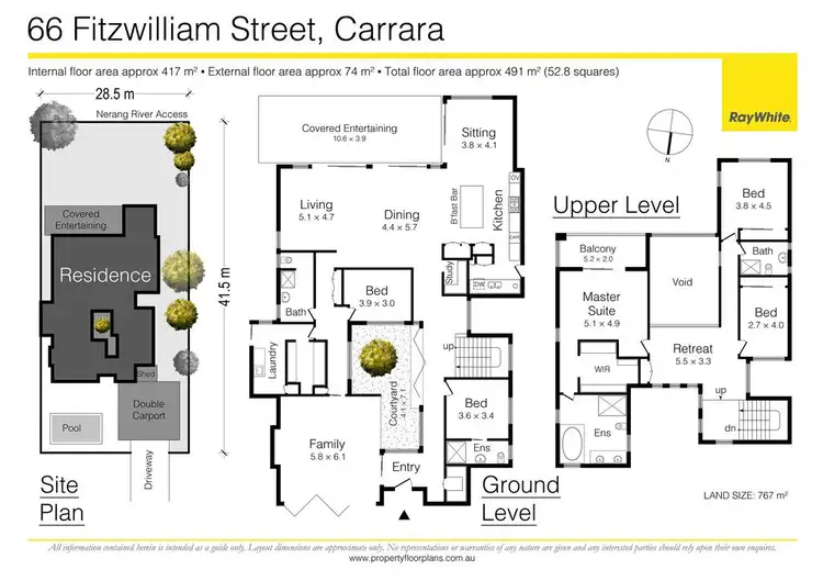 Floorplan of Homely house listing, 66 Fitzwilliam Street, Carrara QLD 4211