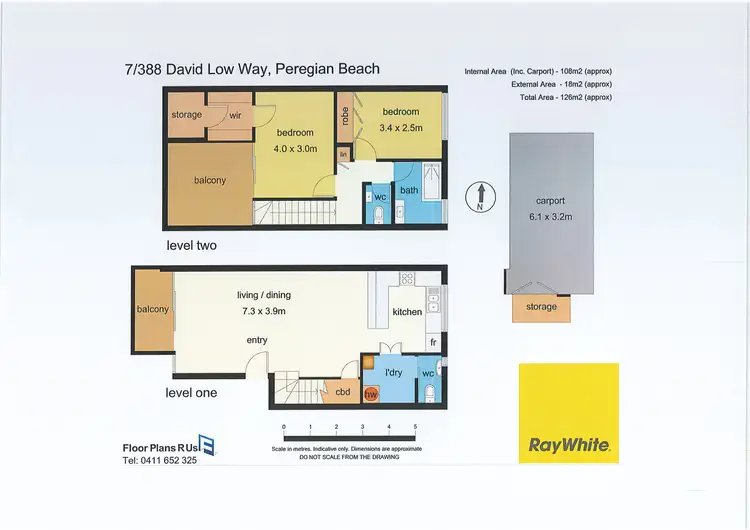Floorplan of Homely unit listing, 7/388 David Low Way, Peregian Beach QLD 4573