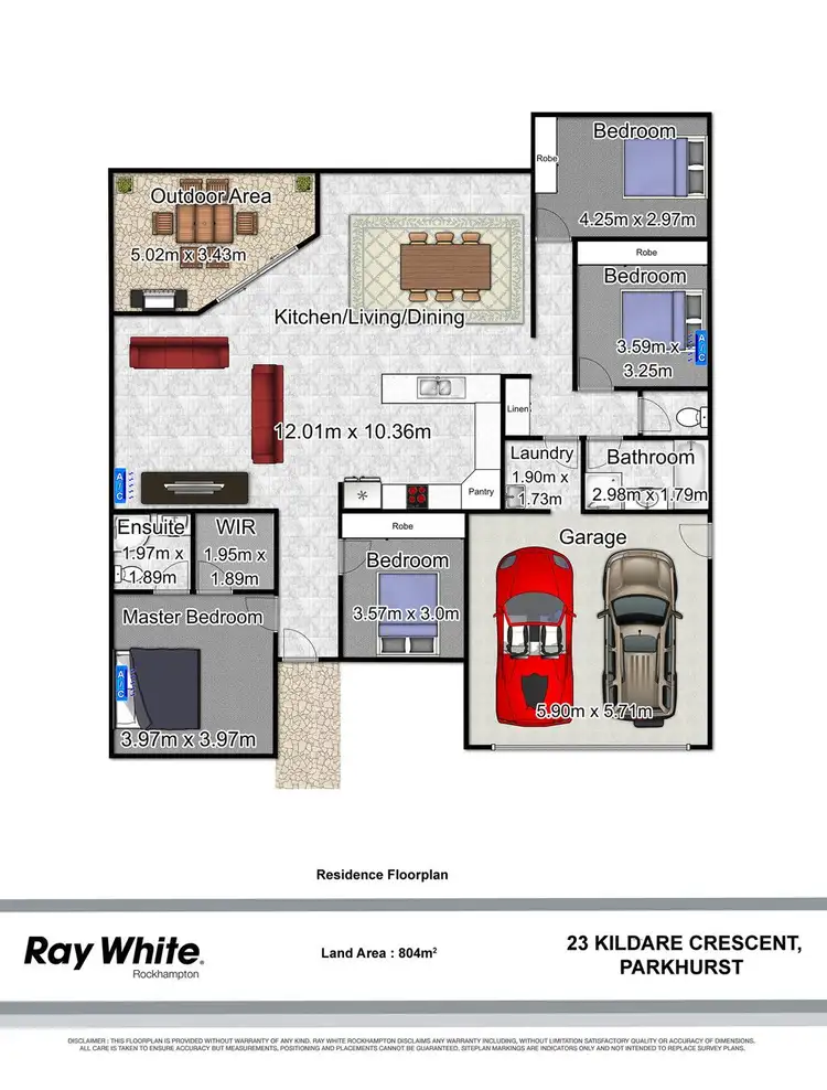 Floorplan of Homely house listing, 23 Kildare Crescent, Parkhurst QLD 4702
