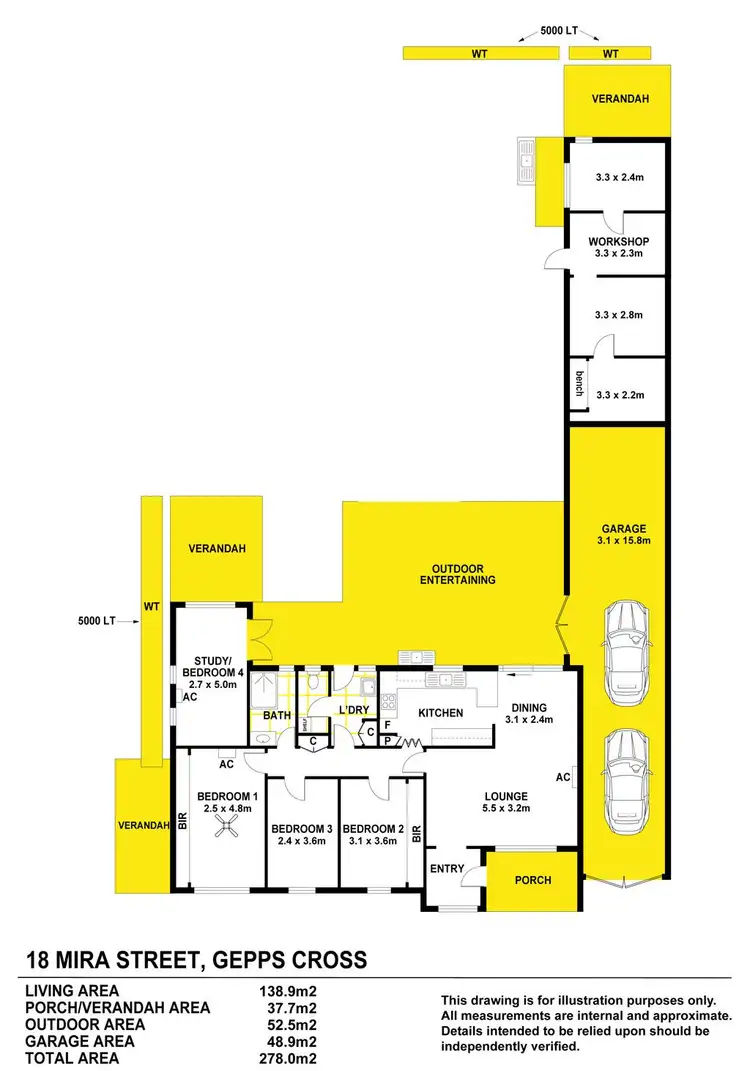 Floorplan of Homely house listing, 18 Mira Street, Gepps Cross SA 5094
