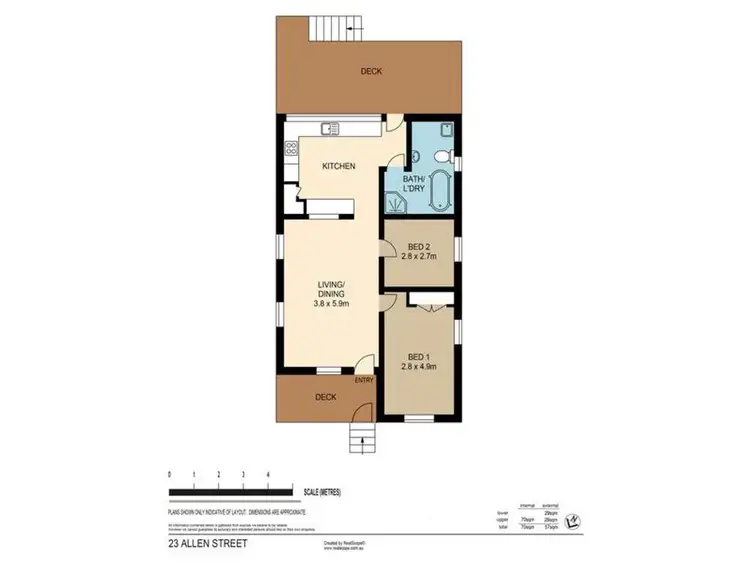 Floorplan of Homely house listing, 23 Allen Street, Hamilton QLD 4007