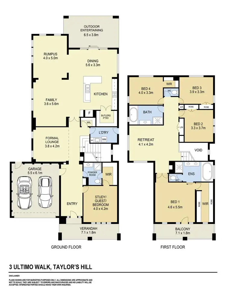 Floorplan of Homely house listing, 3 Ultimo Walk, Taylors Hill VIC 3037
