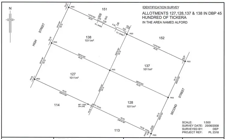 Floorplan of Homely land listing, 24 High Street, Alford SA 5555