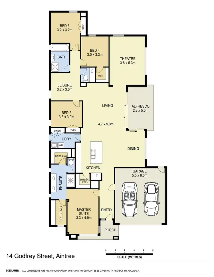 Floorplan of Homely house listing, 14 Godfrey Street, Aintree VIC 3336