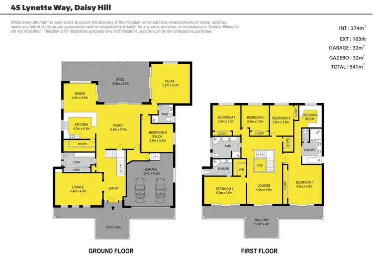 Floorplan of Homely house listing, 45 Lynette Way, Daisy Hill QLD 4127