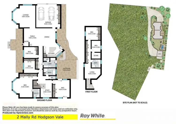 Floorplan of Homely rural property listing, 2 Mally Road, Hodgson Vale QLD 4352