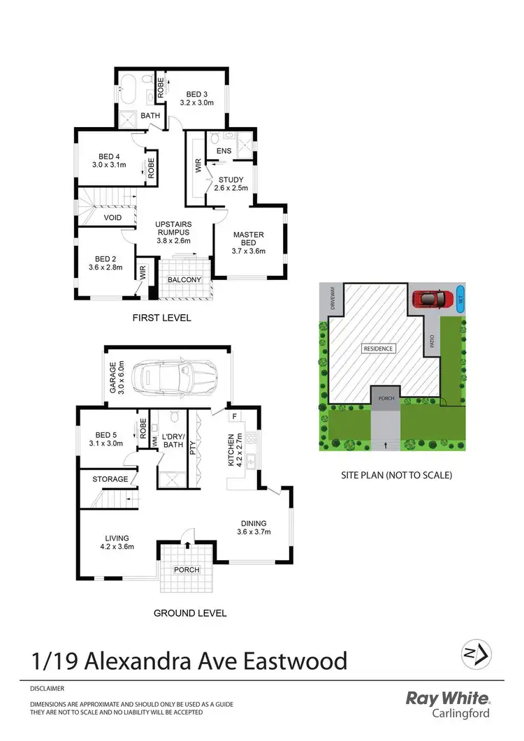 Floorplan of Homely townhouse listing, 1/19 Alexandria Avenue, Eastwood NSW 2122