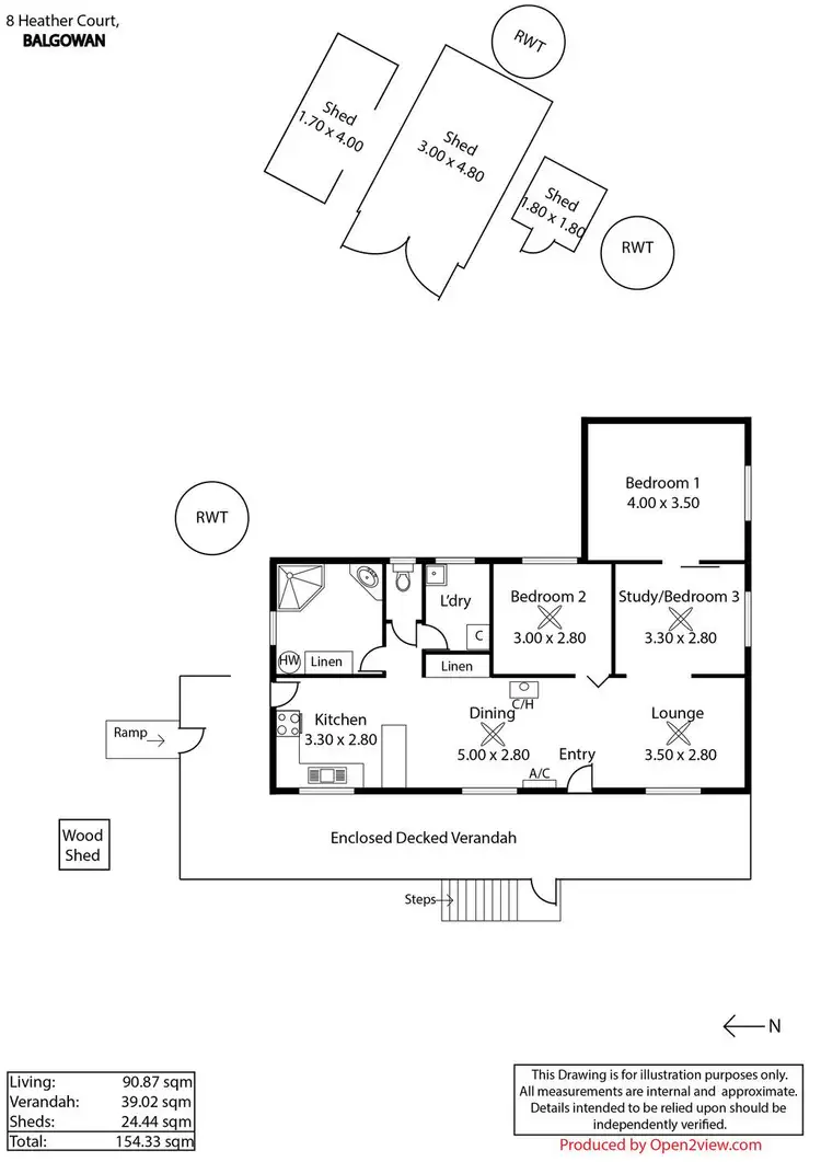 Floorplan of Homely house listing, 8 Heather Court, Balgowan SA 5573