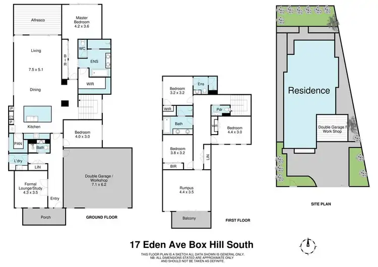 Floorplan of Homely house listing, 17 Eden Avenue, Box Hill South VIC 3128