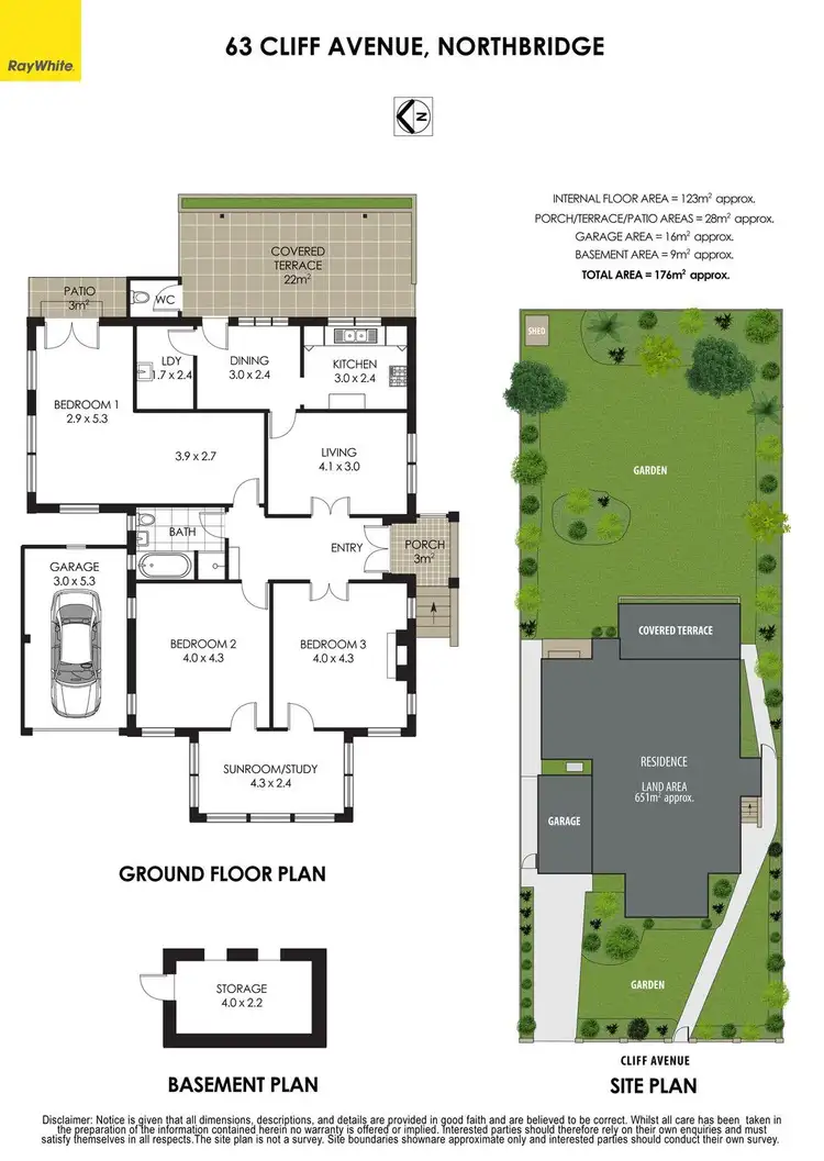 Floorplan of Homely house listing, 63 Cliff Avenue, Northbridge NSW 2063