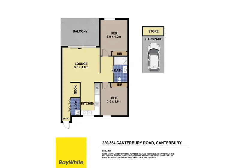 Floorplan of Homely apartment listing, 220/364 Canterbury Road, Canterbury NSW 2193