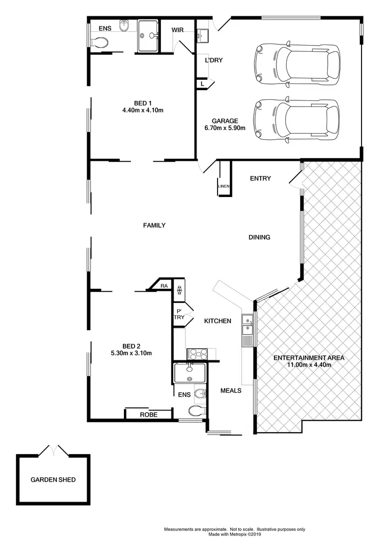 Floorplan of Homely house listing, 5 Hall Court, Howlong NSW 2643