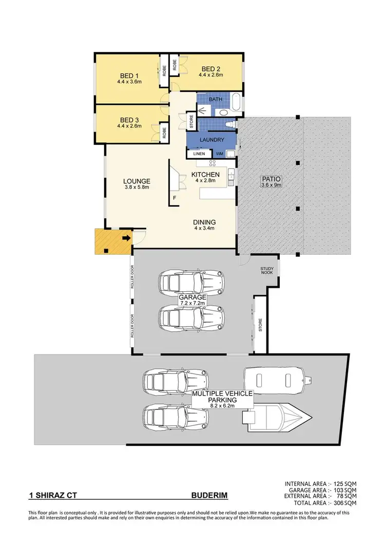 Floorplan of Homely house listing, 1 Shiraz Court, Buderim QLD 4556