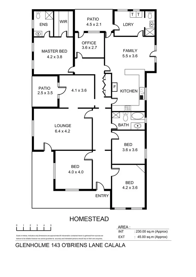 Floorplan of Homely rural property listing, 'Glenholme' 143 O'Briens Lane, Tamworth NSW 2340