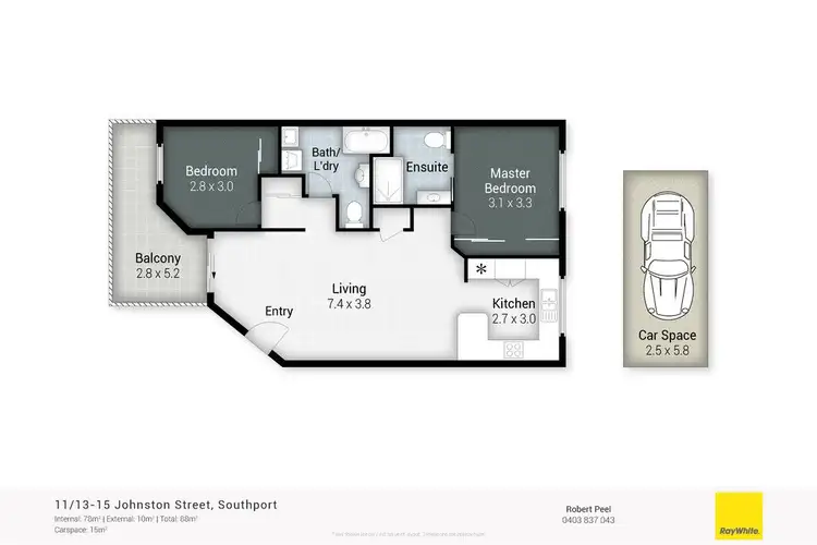 Floorplan of Homely apartment listing, 11/13 Johnston Street, Southport QLD 4215