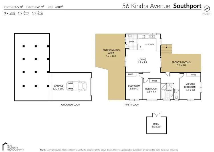Floorplan of Homely house listing, 56 Kindra Avenue, Southport QLD 4215