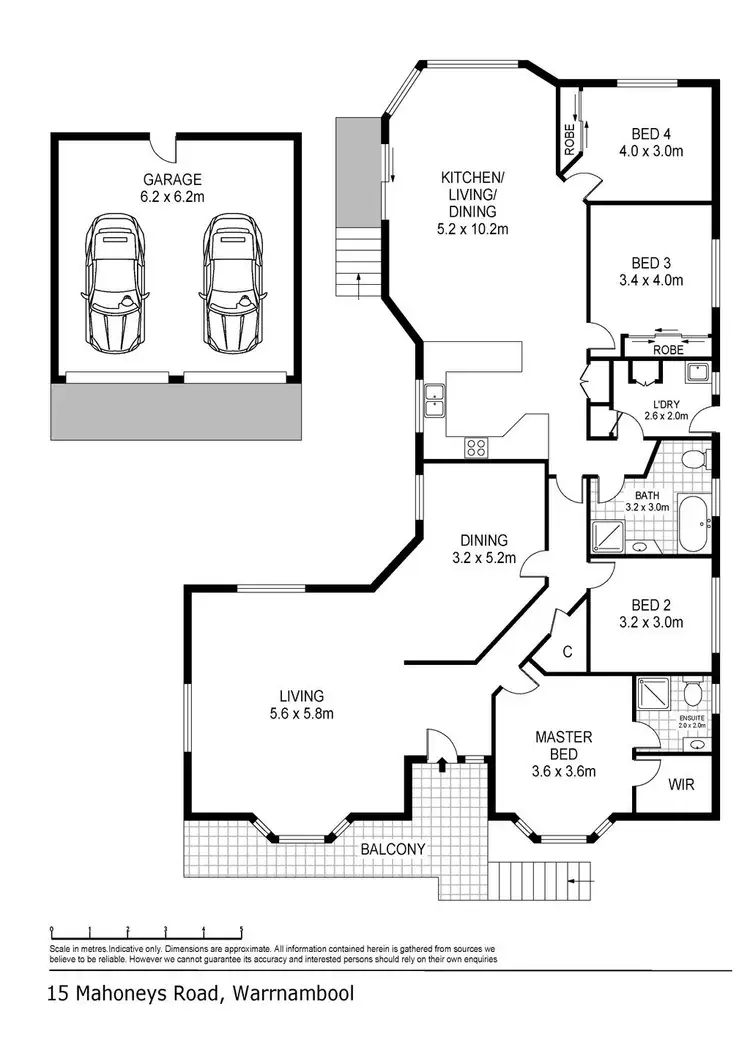 Floorplan of Homely house listing, 15 Mahoneys Road, Warrnambool VIC 3280