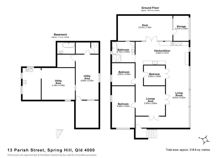 Floorplan of Homely house listing, 13 Parish Street, Spring Hill QLD 4000