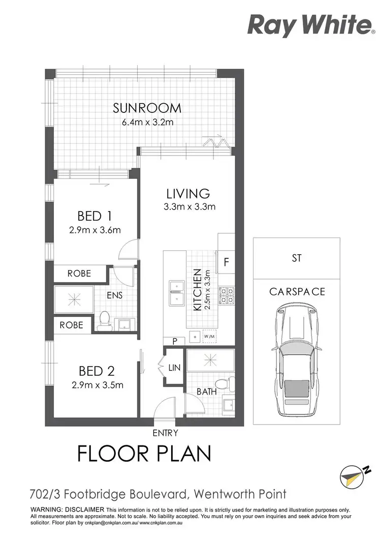 Floorplan of Homely apartment listing, 702/3 Footbridge Boulevard, Wentworth Point NSW 2127