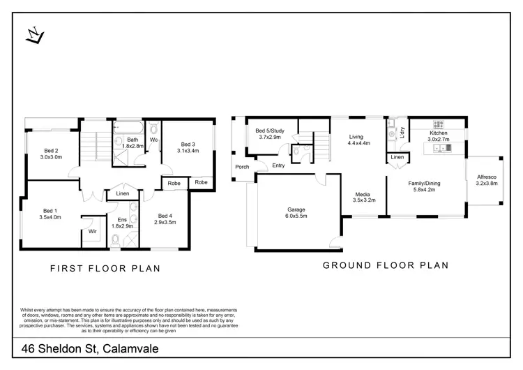 Floorplan of Homely house listing, 46 Sheldon Street, Calamvale QLD 4116