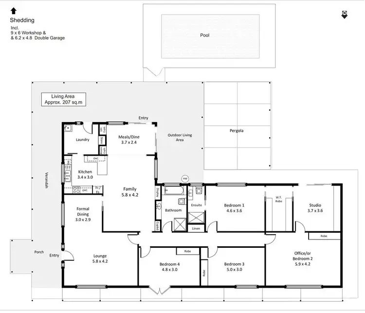 Floorplan of Homely house listing, 194 Winkie Road, Winkie SA 5343