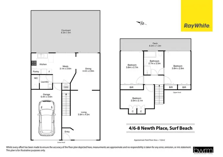 Floorplan of Homely unit listing, 4/6-8 Newth Place, Surf Beach NSW 2536