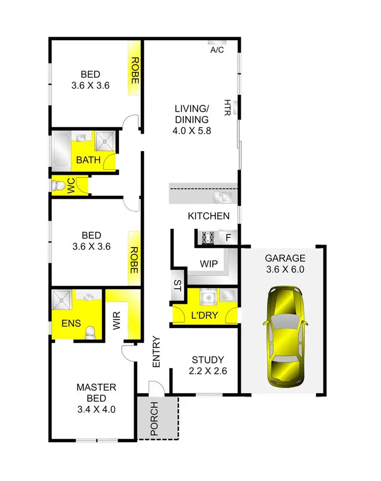 Floorplan of Homely house listing, 68 Bramley Avenue, Charlemont VIC 3217
