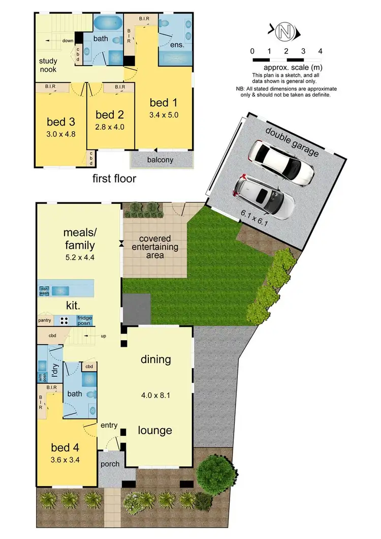 Floorplan of Homely house listing, 6 Sir Kenneth Luke Boulevard, Mulgrave VIC 3170