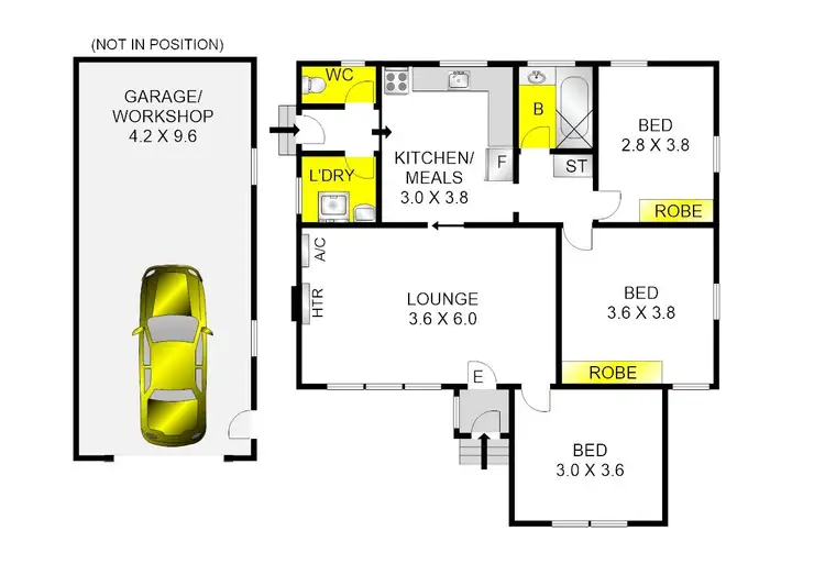 Floorplan of Homely house listing, 11 Michigan Avenue, Corio VIC 3214