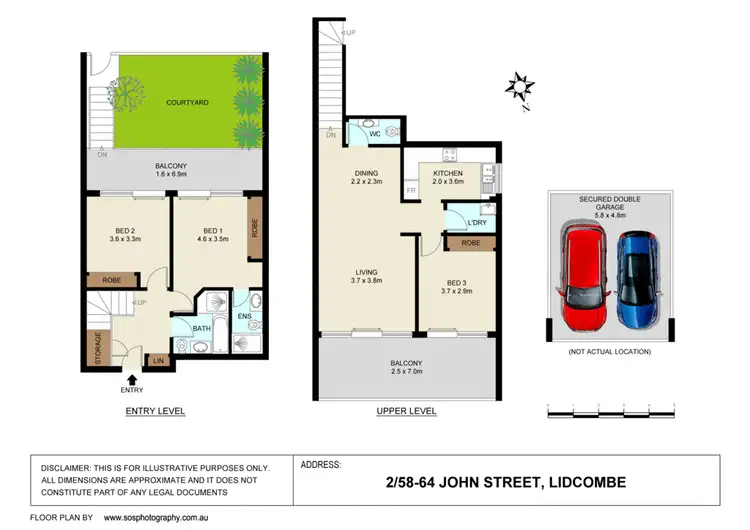 Floorplan of Homely apartment listing, 2/58-64 John Street, Lidcombe NSW 2141