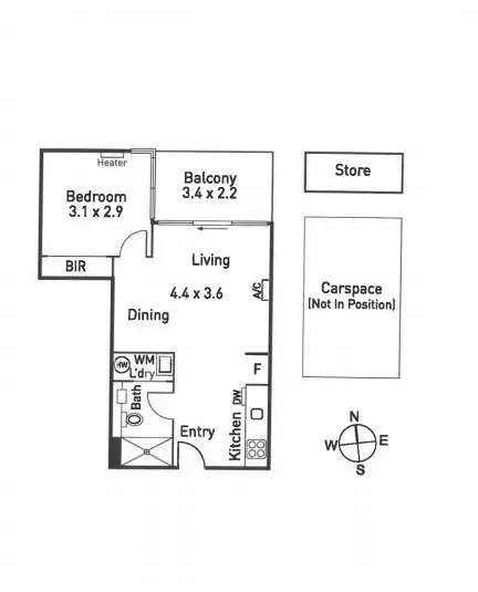 Floorplan of Homely unit listing, 210/71 Abinger Street, Richmond VIC 3121