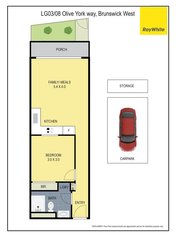 Floorplan of Homely apartment listing, LG04/8 Olive York Way, Brunswick West VIC 3055
