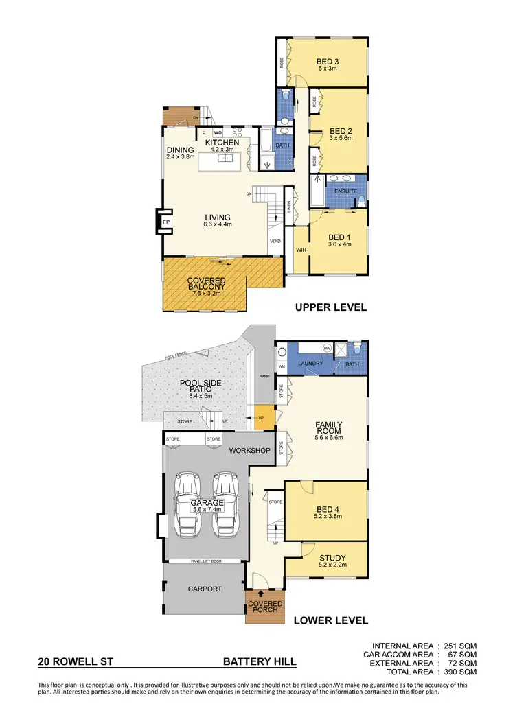 Floorplan of Homely house listing, 20 Rowell Street, Battery Hill QLD 4551