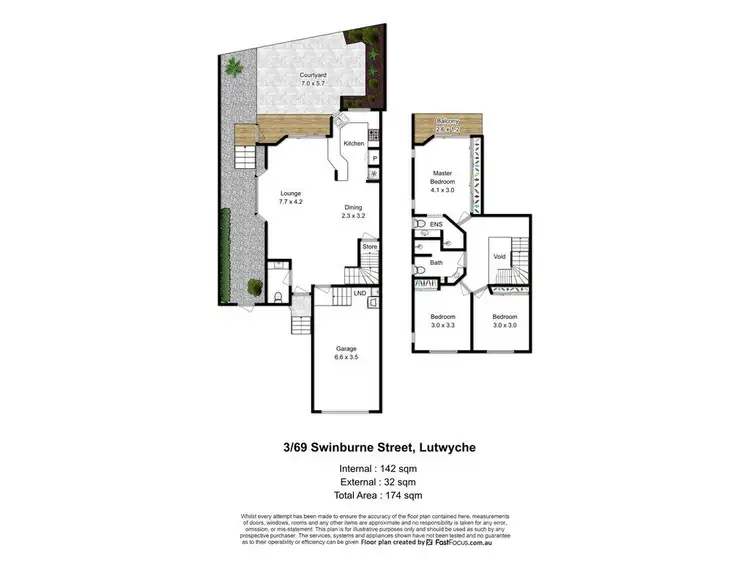 Floorplan of Homely townhouse listing, 3/69 Swinburne Street, Lutwyche QLD 4030