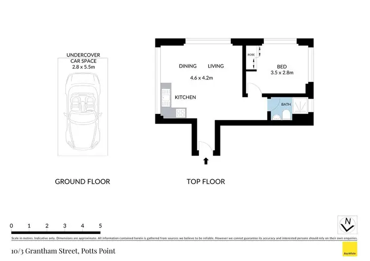 Floorplan of Homely apartment listing, 10/3 Grantham Street, Potts Point NSW 2011