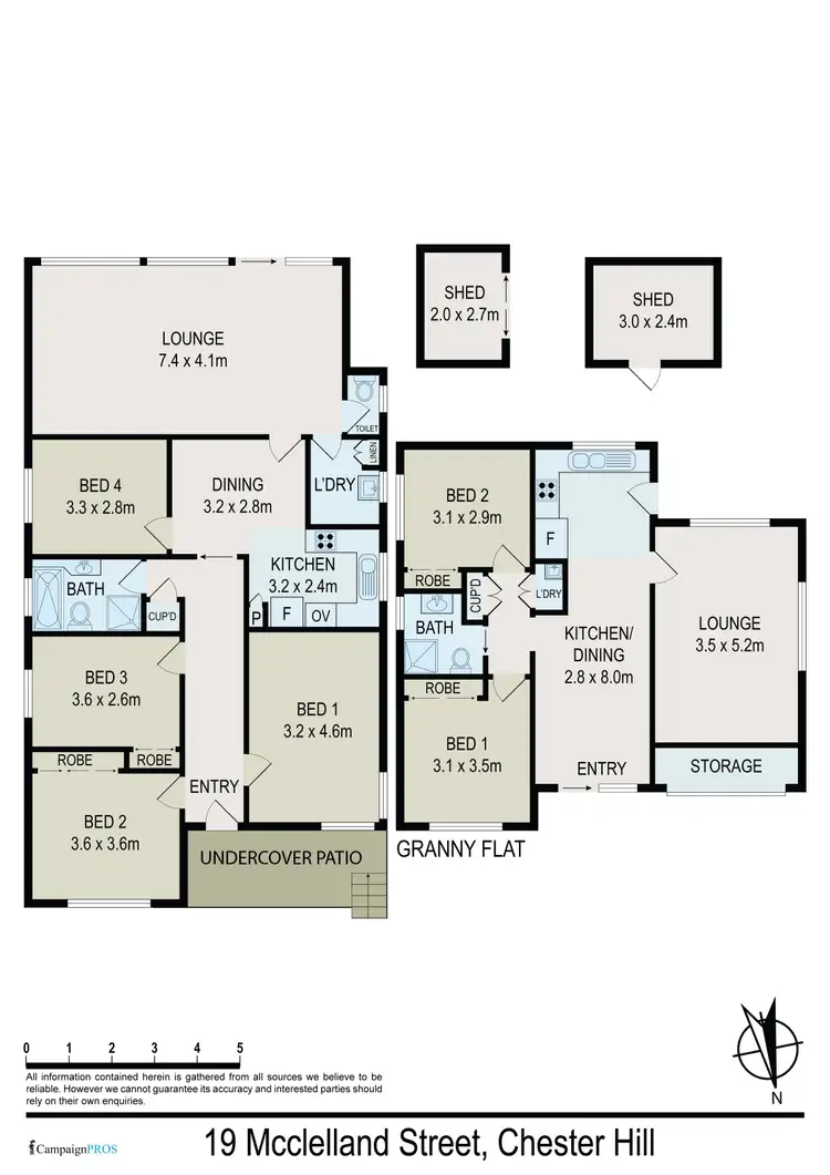 Floorplan of Homely house listing, 19 & 19A McClelland Street, Chester Hill NSW 2162