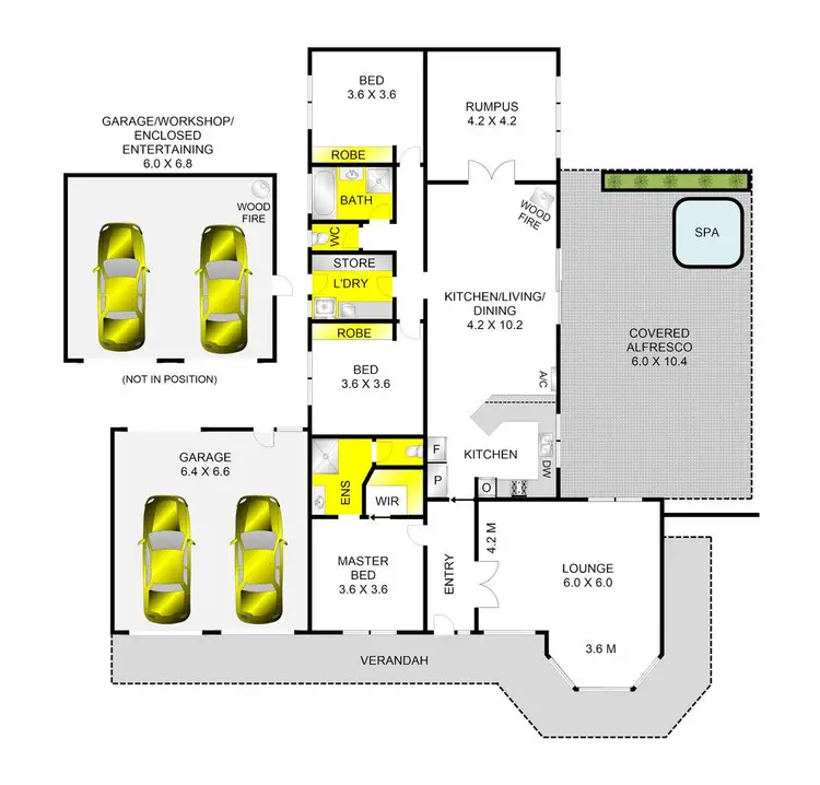 Floorplan of Homely house listing, 6 Ingrid Place, Lara VIC 3212