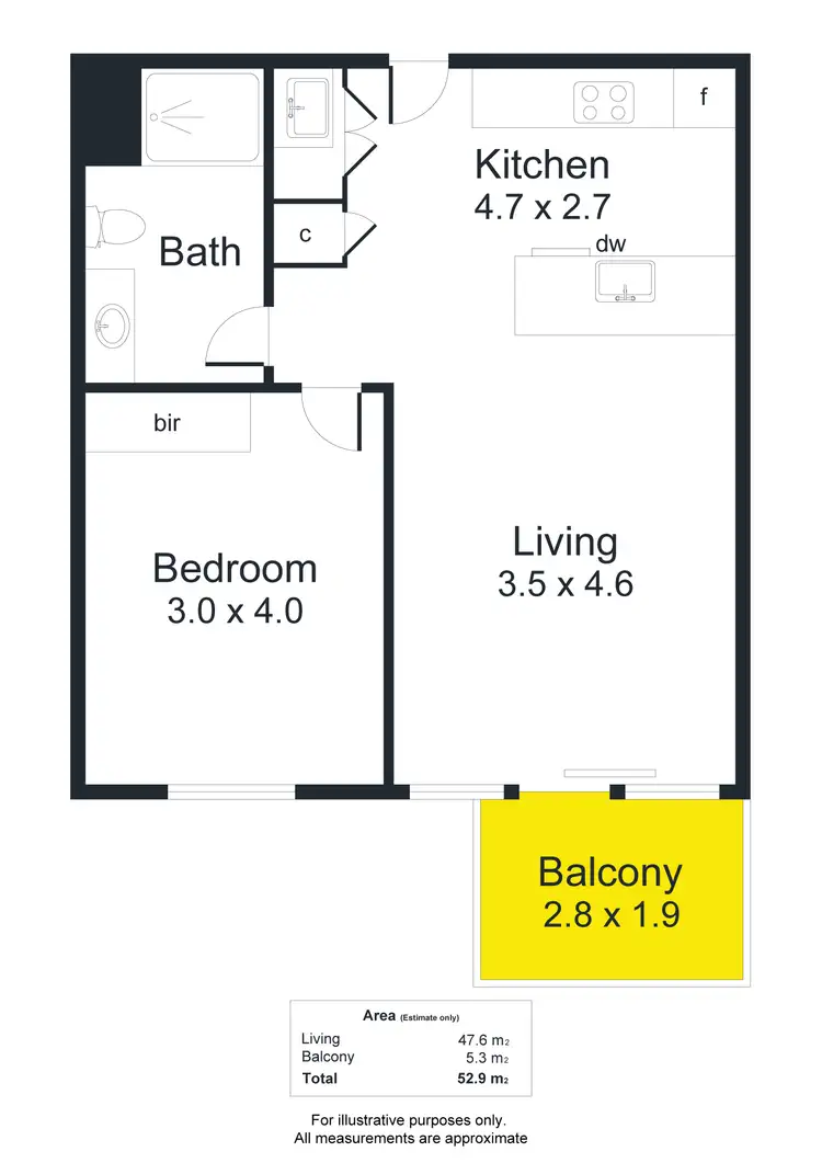 Floorplan of Homely apartment listing, 1005/29 Angas Street, Adelaide SA 5000