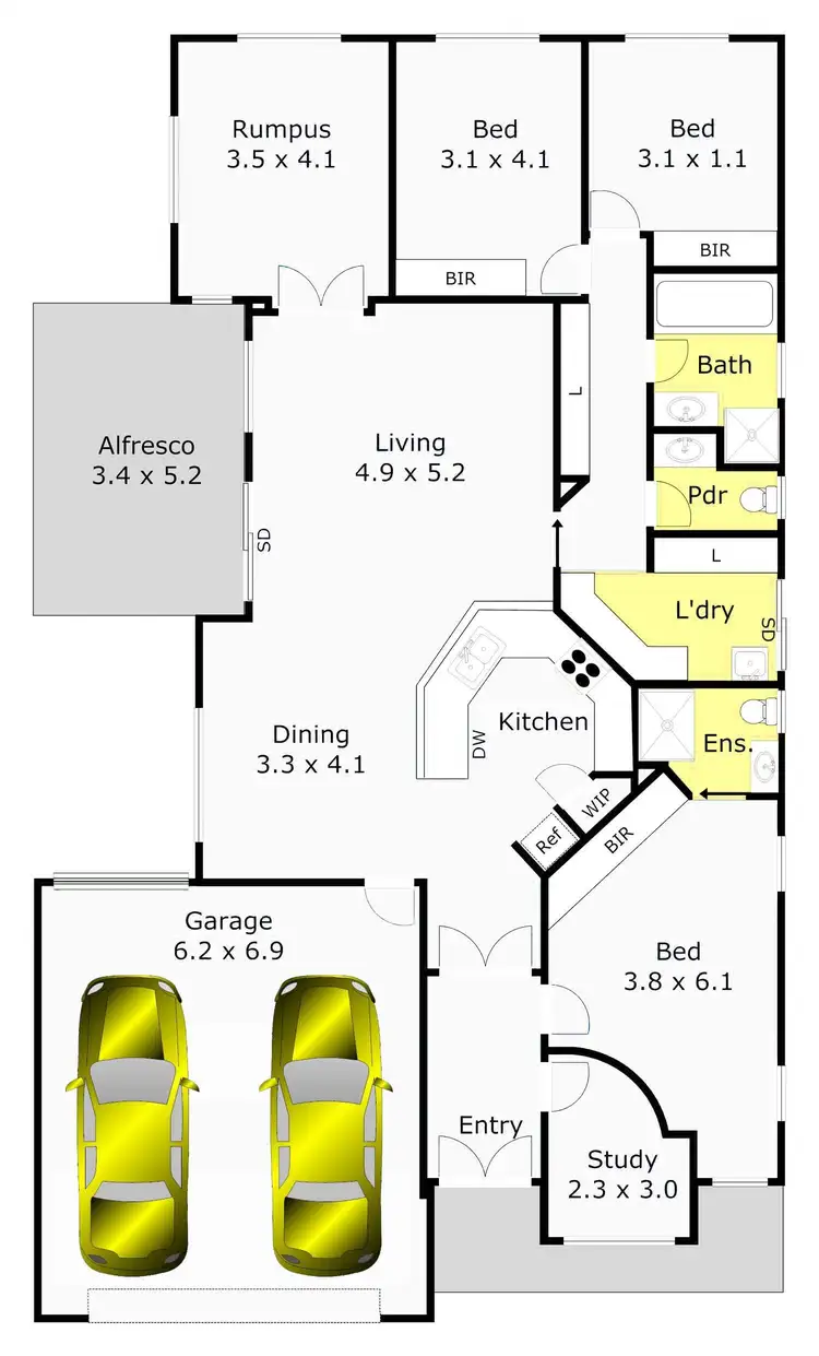 Floorplan of Homely house listing, 8 Hailar Lane, Lara VIC 3212