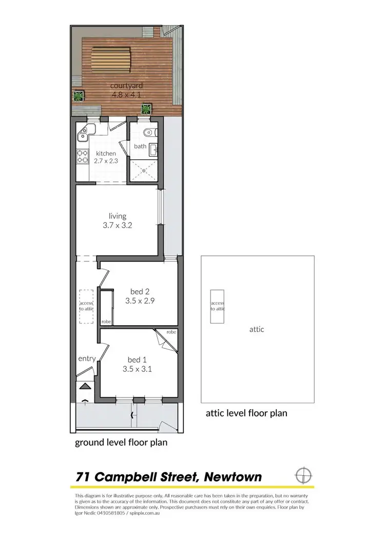 Floorplan of Homely house listing, 71 Campbell Street, Newtown NSW 2042