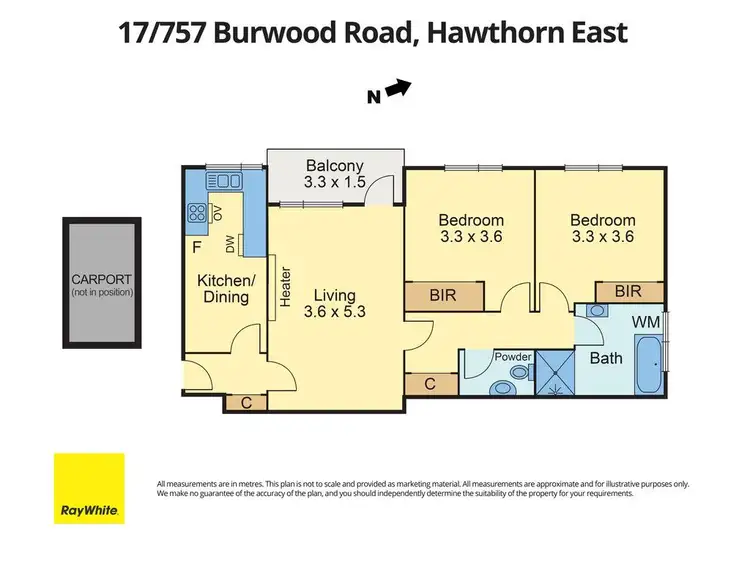 Floorplan of Homely apartment listing, 17/757 Burwood Road, Hawthorn East VIC 3123