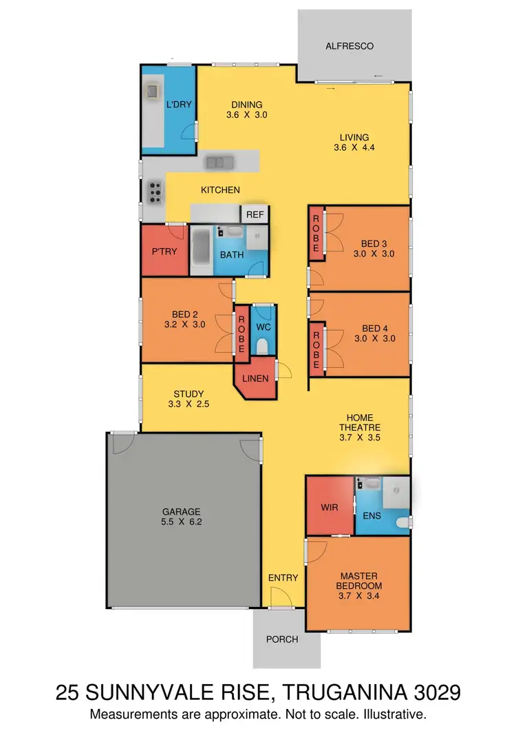 Floorplan of Homely house listing, 25 Sunnyvale Rise, Truganina VIC 3029