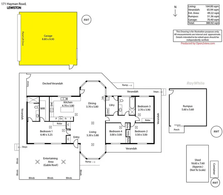 Floorplan of Homely house listing, 171 Hayman Road, Lewiston SA 5501