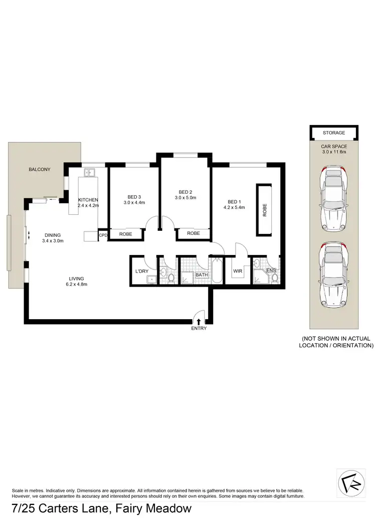 Floorplan of Homely apartment listing, 7/25 Carters Lane, Fairy Meadow NSW 2519