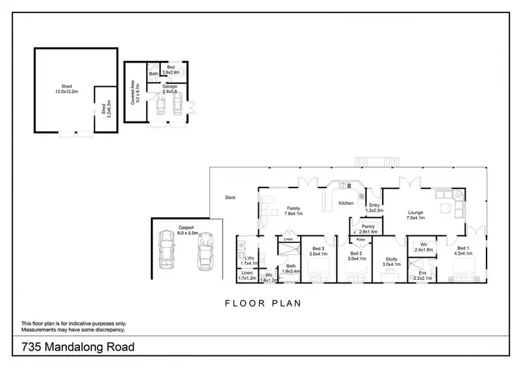 Floorplan of Homely rural property listing, 735 Mandalong Road, Mandalong NSW 2264