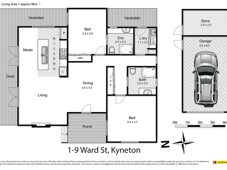 Floorplan of Homely house listing, 1/9 Ward Street, Kyneton VIC 3444