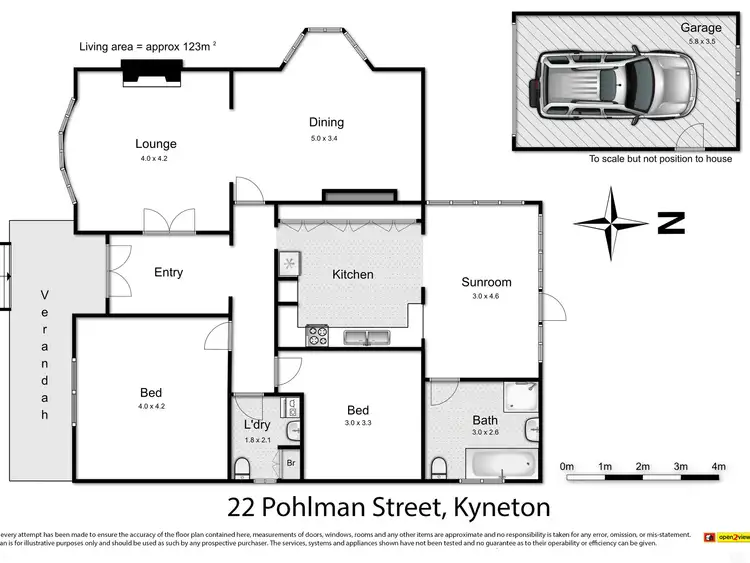 Floorplan of Homely house listing, 22 Pohlman Street, Kyneton VIC 3444