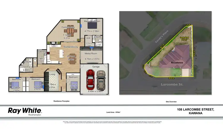 Floorplan of Homely house listing, 108 Larcombe Street, Kawana QLD 4701
