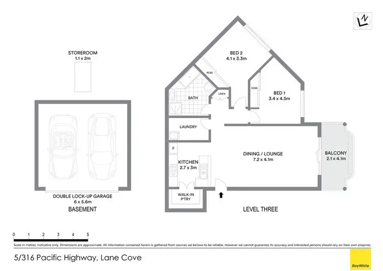 Floorplan of Homely apartment listing, 5/316 Pacific Highway, Lane Cove NSW 2066