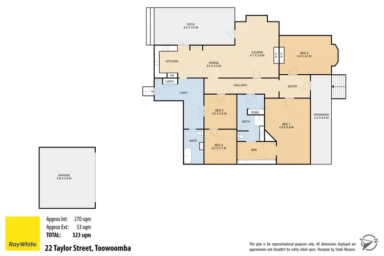 Floorplan of Homely house listing, 22 Taylor Street, Toowoomba City QLD 4350